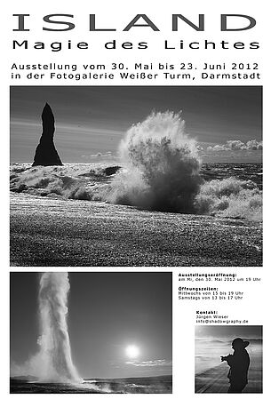 Foto exhibition Ausstellung Island Magie des Lichtes